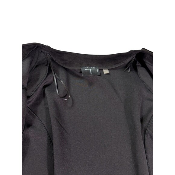 Tahari Women’s Double Breasted Black Jacket 3x Faux Leather - Picture 12 of 13